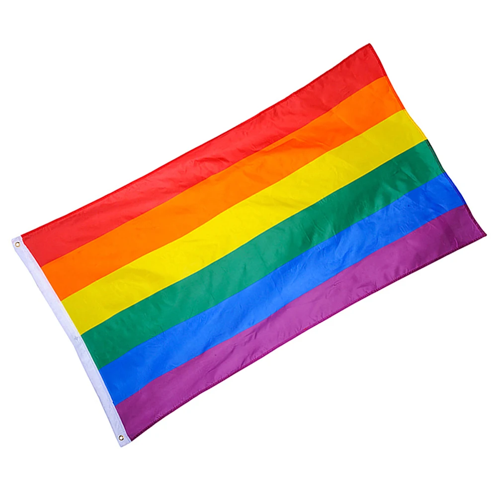 Polyester Rainbow Flag Large LGBT Pride Flag Outdoor Banner(60*90cm