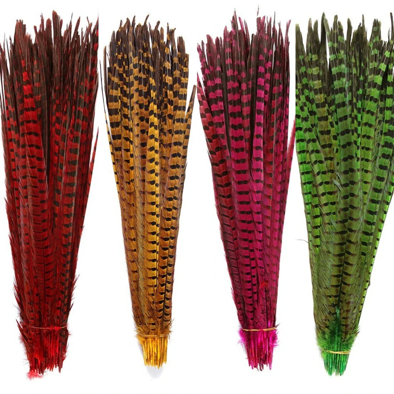 

40-45CM 16-18 " Ringneck Pheasant Tail Feathers for Crafts Natural Long Feathers Wedding Feathers Decoration DIY Carnival Plumas