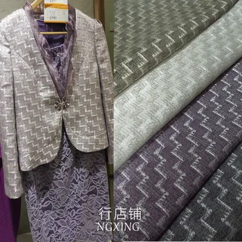

New Gold Fashion Jacquard Cotton Fabric High-grade Four-color Geometric Tooth Jacquard Fabric Suit Small Coat Silk Fabric
