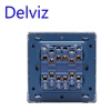 Delviz EU standard Luxury Crystal Glass Panel, Big key switch 16A, Four Gangs,4 Way Push Button Home Wall Switch UK power switch ► Photo 2/6