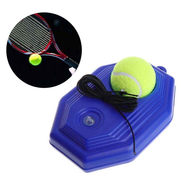 

Tennis Ball Trainer Tool Racket Practice Octagon Baseboard Elastic Rope Sparring
