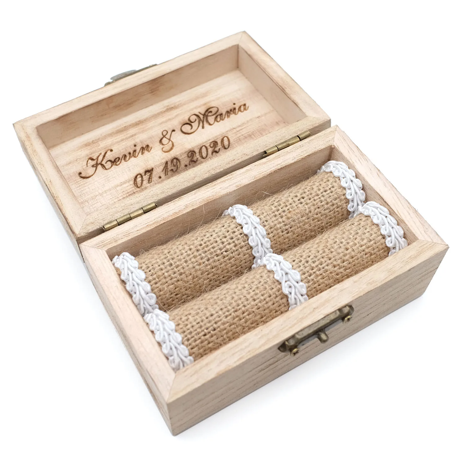 

Personalized Wedding Ring Box,Wedding Decoration,Rustic Ring Box with Bird,Wedding Ring Holder,Ring Bearer Box