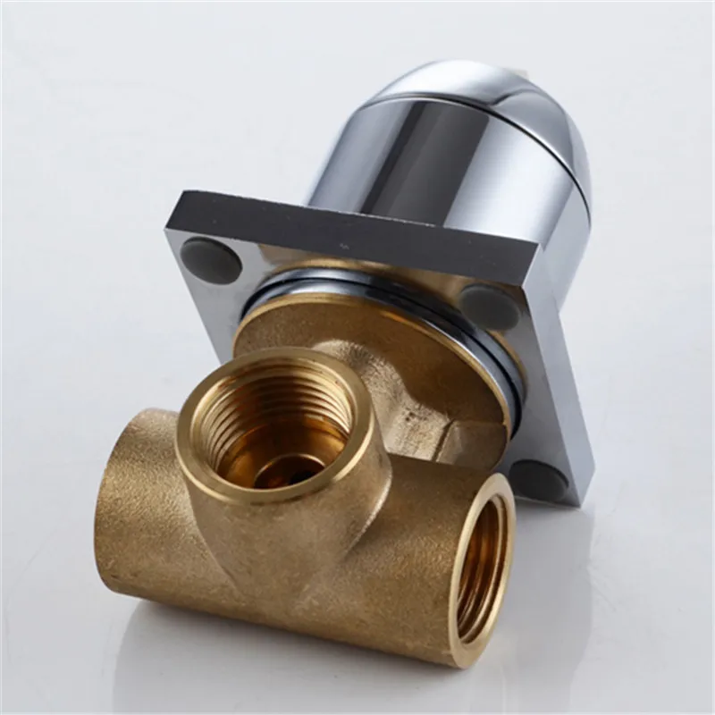 غسل الباردة الساخنة صنبور الحمام الغرور صنبور مغسلة أخفى الحائط النحاس شلالات مياه حوض صنبور مربع المخفية جدار جبل