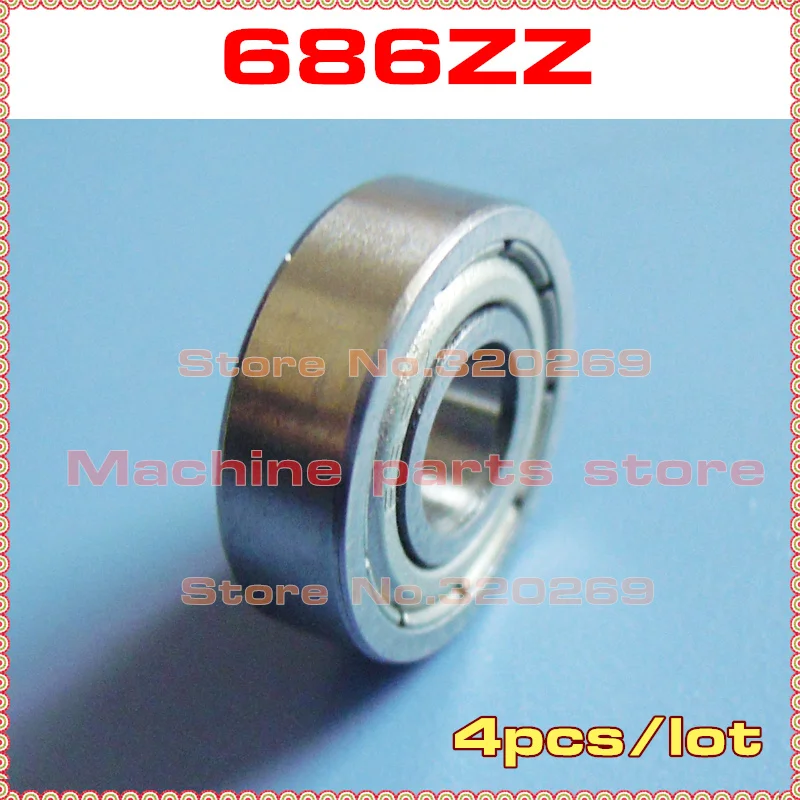 Metal Shielded Ball Bearing Bearings 686z 6*13*5 6x13x5 mm 686ZZ 10 PCS