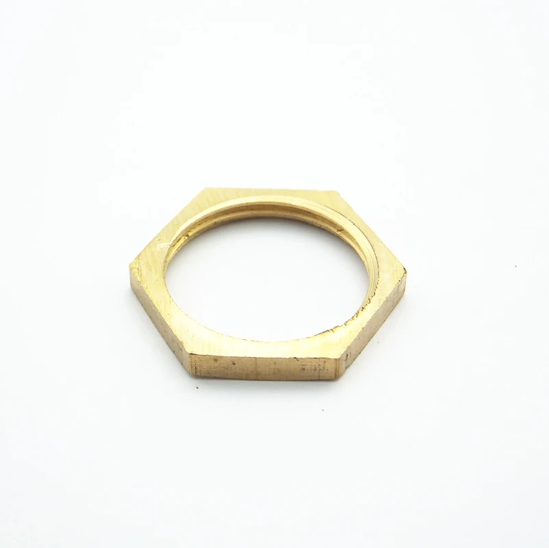 Brass Hex Female Thread Lock Nuts Fit Pipe Fitting Adapter Coupler