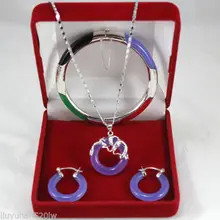 Натуральный комплект 18Kgp камень браслет серьги Кулон Кварц fine 925 Серебряные часы Крылья женские королева