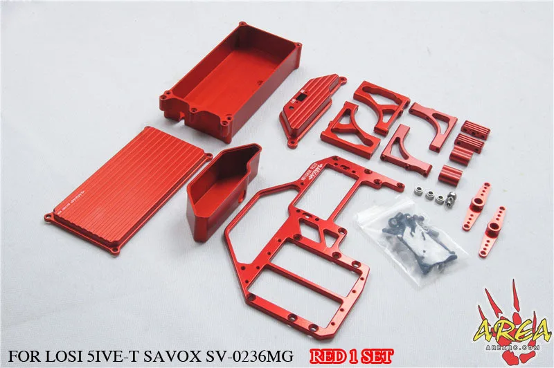 

Area Rc Dual Steering Servo Radio Tray Full Metal Version For DTT ROvan LT LOSI 5ive-t 5T 0236 servo