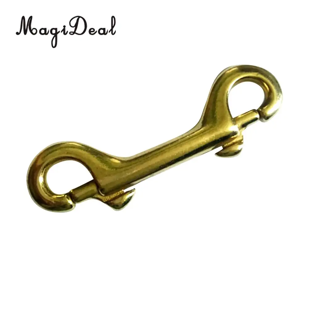 MagiDeal Solid Brass Double Ended Bolt Snap Hook Key Holder Key Chain 3-1/2'