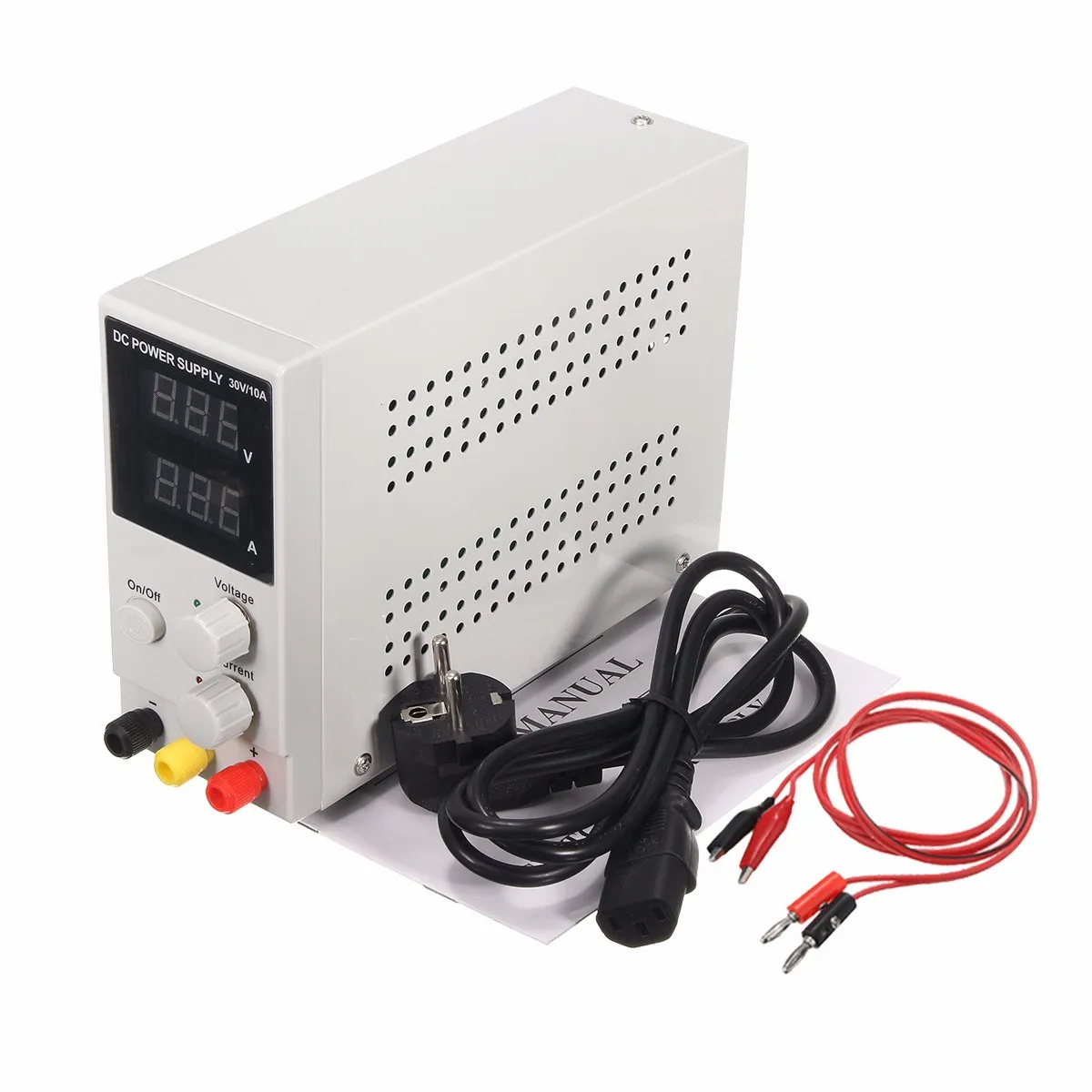 

0-10A 0-30V 220V LCD DC Power Supply Adjustable Precision Variable Digital Lab