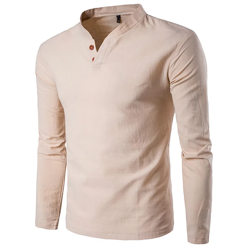 

Men T-shirt Long Sleeve solid color off white V Neck футболка мужская camiseta masculina Casual Fashion gym for Autumn Winter