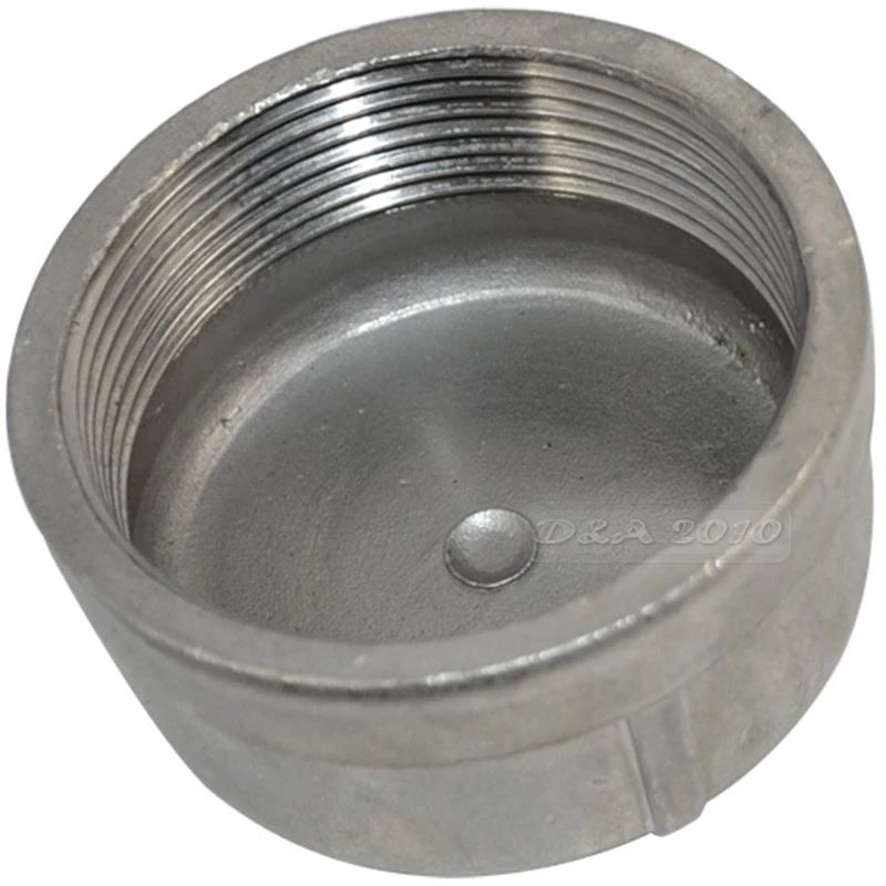 Megairon Bspt 2" Dn50 Pipe Cap Female Stainless Steel Ss304 Threaded