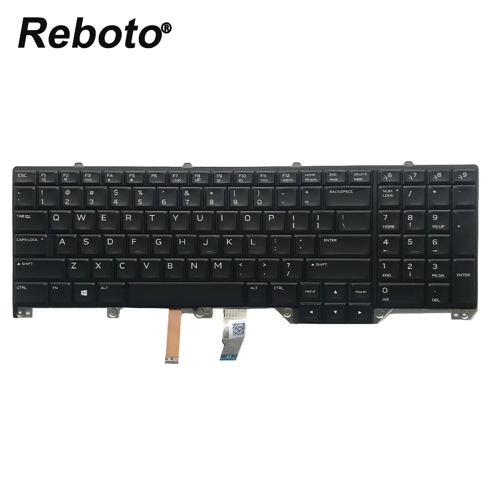 Новая клавиатура для ноутбука США DELL Alienware 17 R4 R5 английская черная с подсветкой