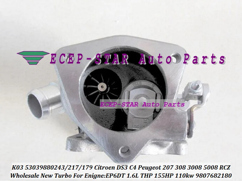 TURBO K03 53039880243 53039880217 53039880179 9807682180 For Citroen DS3 C4 For Peugeot 207 308 3008 5008 RCZ EP6DT 1.6L THP (7)