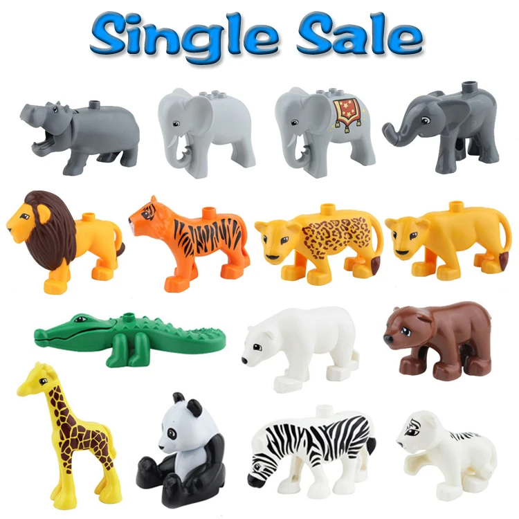 Animal Zoo Original Big Building Blocks Classic Accessories Compatible with Duplo Enlighten Child Baby Toys DIY Set Bricks Gift baby-building-blocks : image Animal Zoo Original Big Building Blocks Classic Accessories Compatible with Duplo Enlighten Child Baby Toys DIY Set Bricks Gift baby-building-blocks