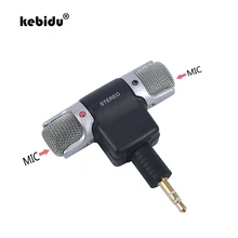 Kebidu Высокое качество Электрический 3,5 мм стерео микрофон мини джек чистый голос для универсального компьютера ноутбука