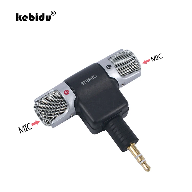 

kebidu High Quality NEW Electrict 3.5MM Stereo Microphone Mini Jack Clear Voice for Universal Computer Laptop