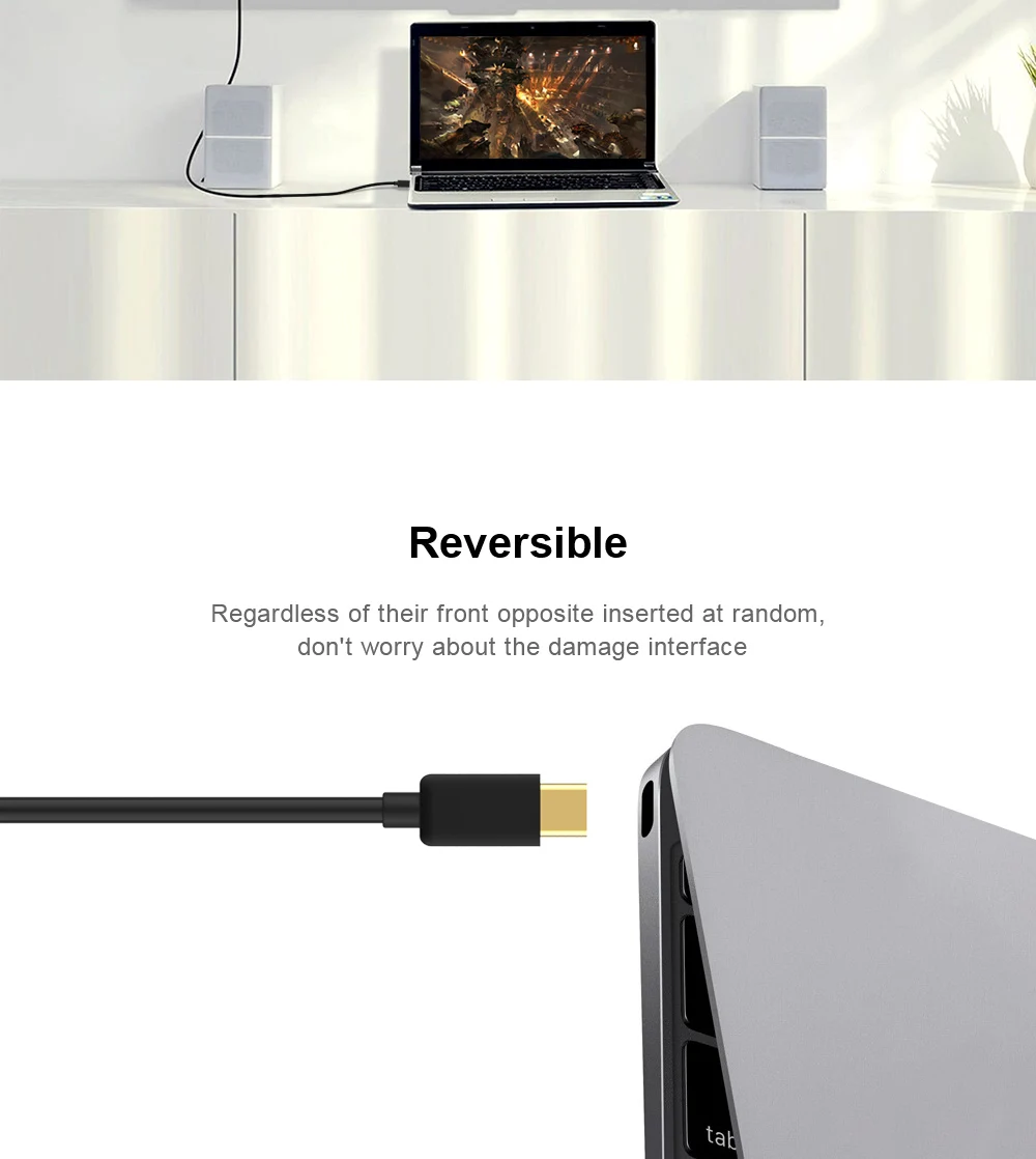 QGEEM USB C к VGA Кабель USB type C USB-C к VGA Мужской конвертер Кабель-адаптер для Apple, Macbook ProDell XPS 13 VGA USB-C