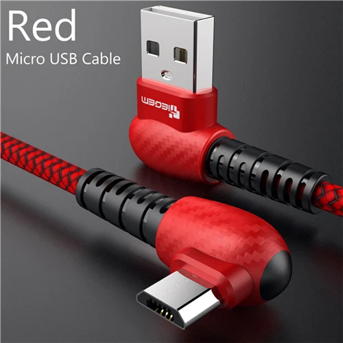 Red for Micro USB TIEGEM USB кабель для iPhone X XS MAX XR 8 7 6 5 6s S usb type C кабель зарядное устройство Micro USB кабель кабели для мобильных телефонов - Цвет: Red for Micro USB
