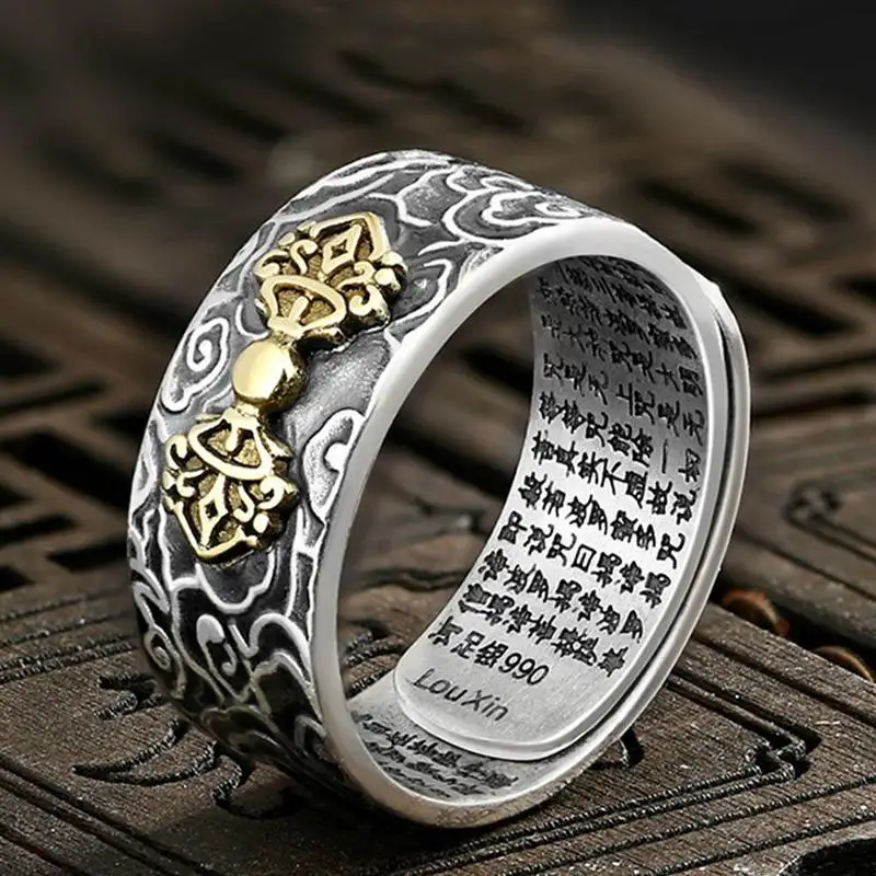 Мужские амулеты богатые кольца фэн шуй пиксиу амулет кольцо счастливое открытое регулируемое кольцо Мужские буддийские ювелирные кольца унисекс