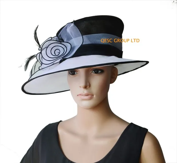 NEW-ARRIVAL-organza-hat--Kentucky-derby-hat-bridal-hat-with-feathers-for-wedding-races-party-church