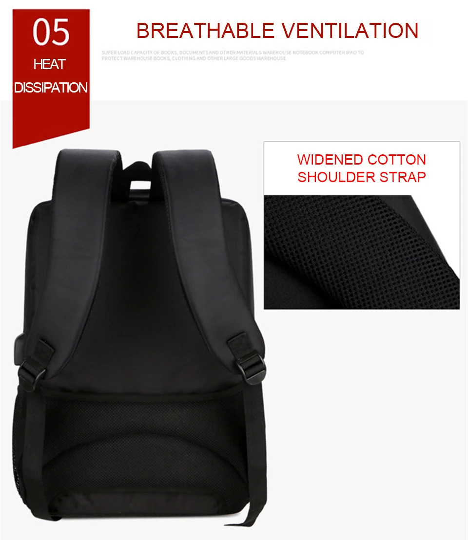Fashion Backpacks 15.6 Inch Laptop Backpack Notebook Business Travel Mens Bagpack Waterproof Male USB Charging Music Women Bags (8)
