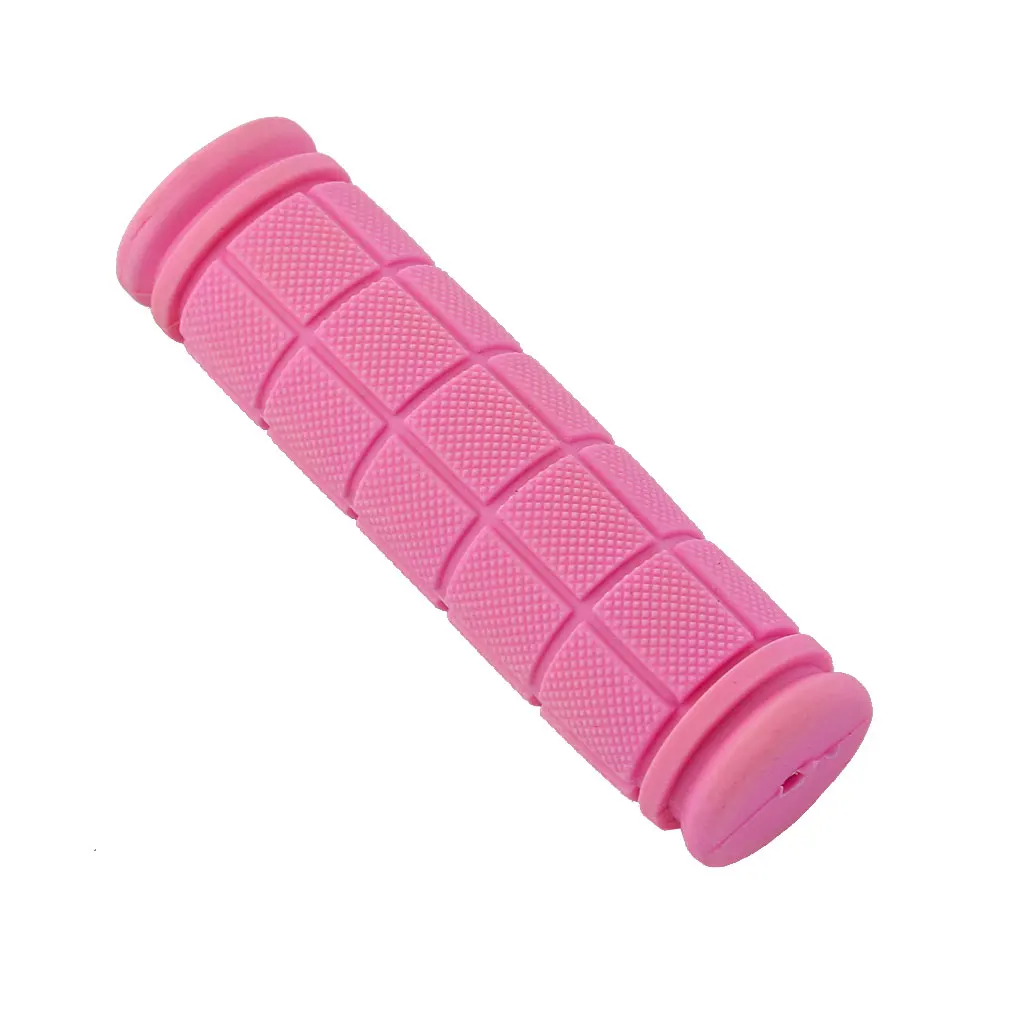 Skid-Proof Rubber Handlebar Grip Cover for MTB Fixie Bike Bicycle Pink Soft Rubber Handlebar handlebar cover handle bar end