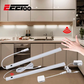 

EeeToo Under Cabinet Light Kitchen Hand Wave Motion Sensor for Lighting DC 12V LED Cabinet Closet Wardrobe Lights For Kitchen
