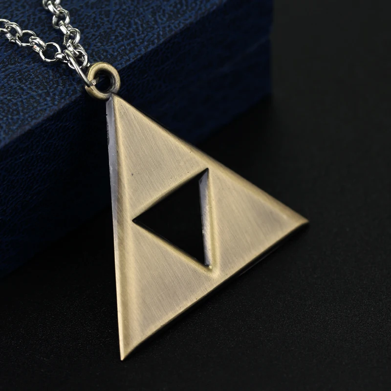 Легенда о Зельде Triforce треугольник сплав кулон ожерелье высокое качество подарок для женщин мужчин модные аксессуары игровые ювелирные изделия