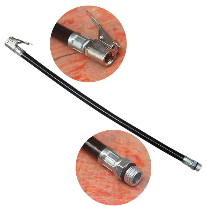 

Motorcycle Bicycle Car Flexible Clip-on Air Tyre Tire Chuck Inflator Hose Tool JT-Drop Ship