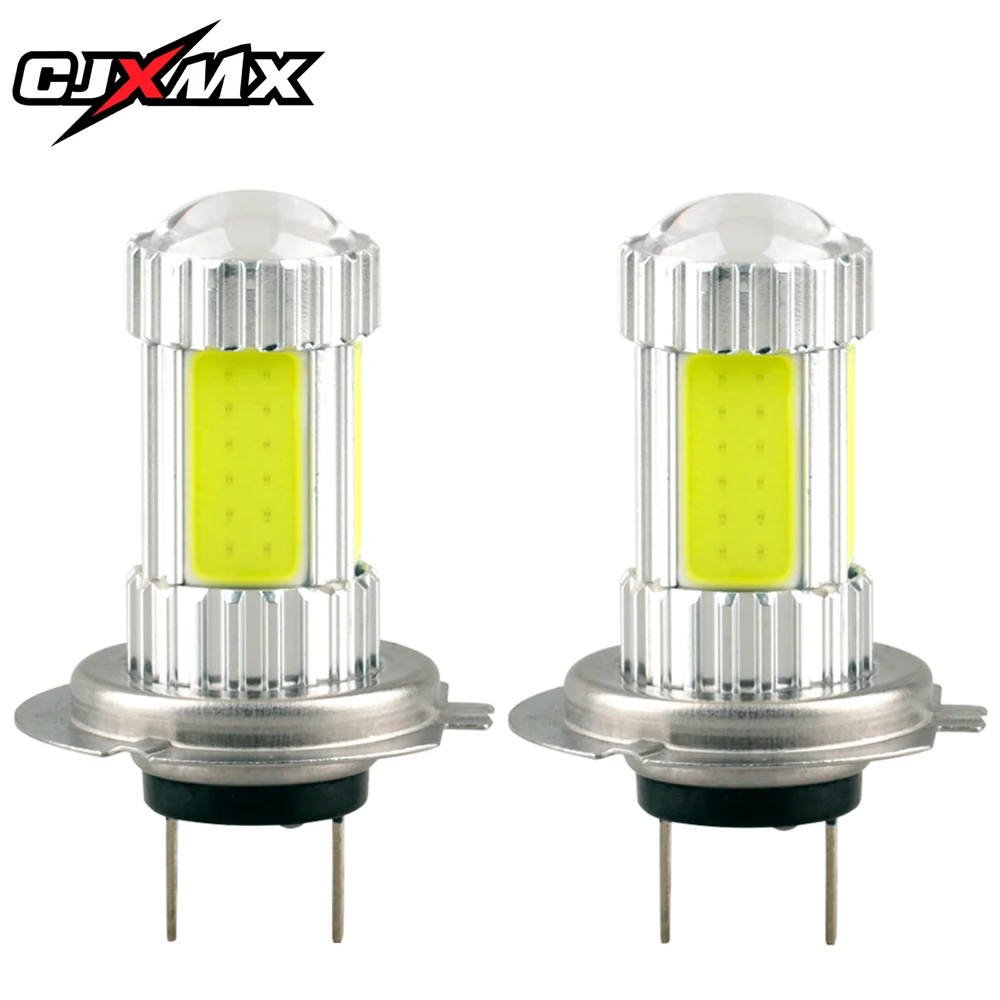 CJXMX 2Pcs H7 LED Bulb 1200LM 6000K White Super Bright Car Fog Lights