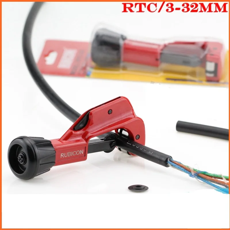 

Free Shipping Fiber Optic Cable Slitter RUBICON Tube Cutter 3-32mm Transverse Cutter Cable Sheath Stripper Flex Cable Cutter