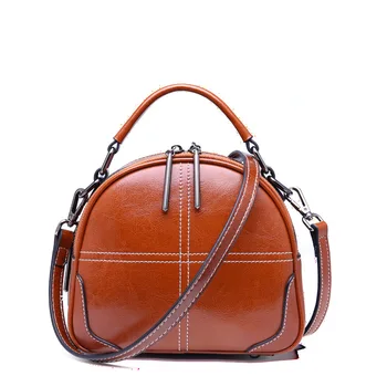 

Fashion Brand Genuine Leather Women Handbag Retro Casual Women Single Shoulder Bag Composite Leather Large Capacity Tote