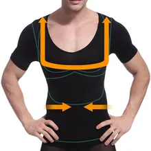 Компрессионное Корректирующее белье тонкая футболка короткий рукав для похудение в талии контроль Корректирующее белье влагоотводящие быстросохнущие футболки