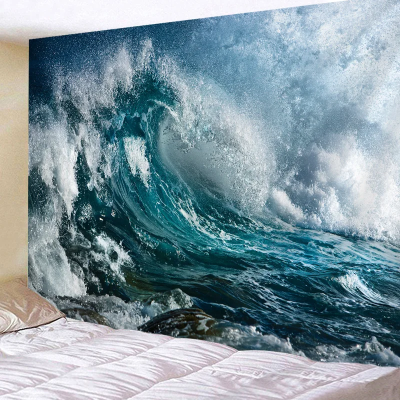 

Tapestry Wall Hanging Bed Spread Beach Towel Table Cloth Yoga Mat Home Decoration Sea Jellyfish Design Rectangle 150cmx130cm
