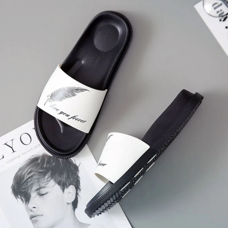 Summer Graffiti Slippers Men Casual Sandals Leisure Soft Slides Eva Massage Beach Slippers Water Shoes Men's Sandals Summer Graffiti Slippers Men Casual Sandals Leisure Soft Slides Eva Massage Beach Slippers Water Shoes Men's Sandals