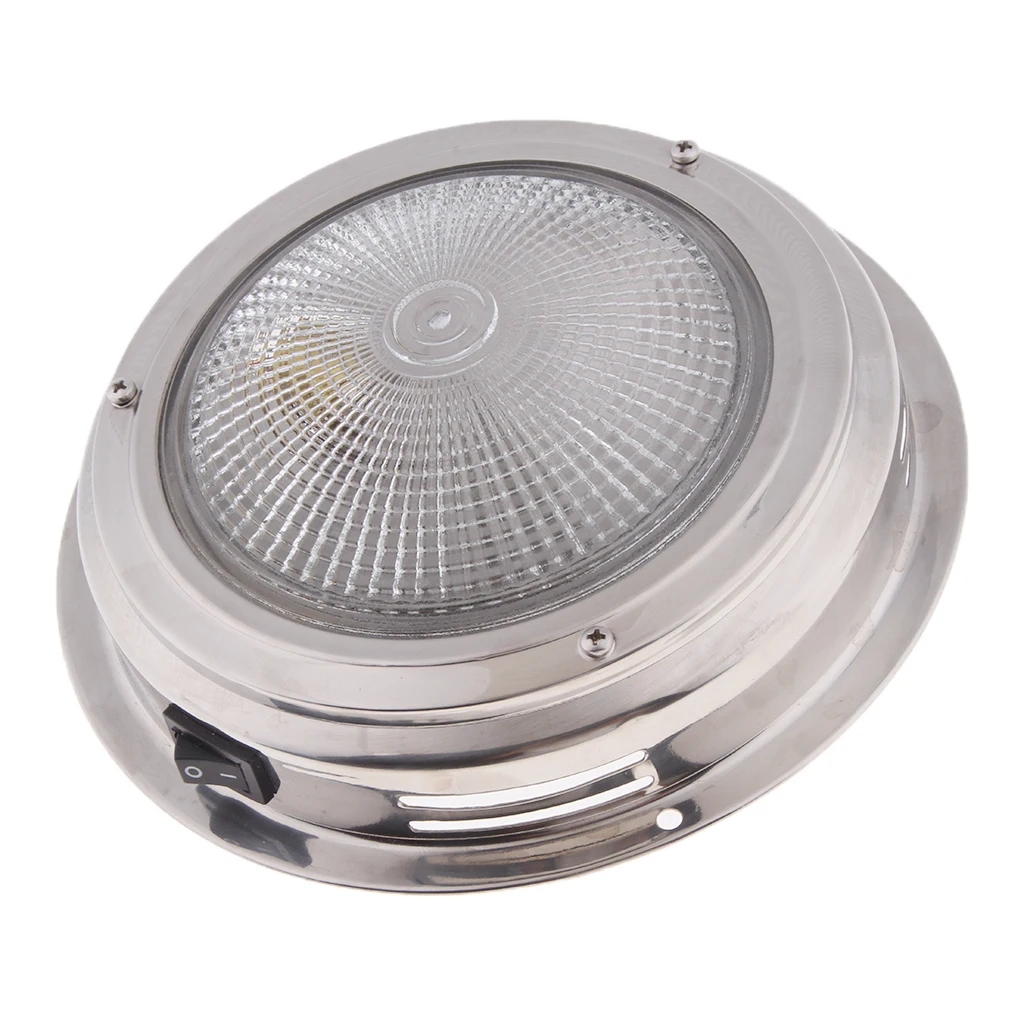 12V LED Recessed Down Light Cool/Warm White Ceiling Lamp Under Cabin Interior Light For RV Yacht Caravan Etc Waterproof Lens