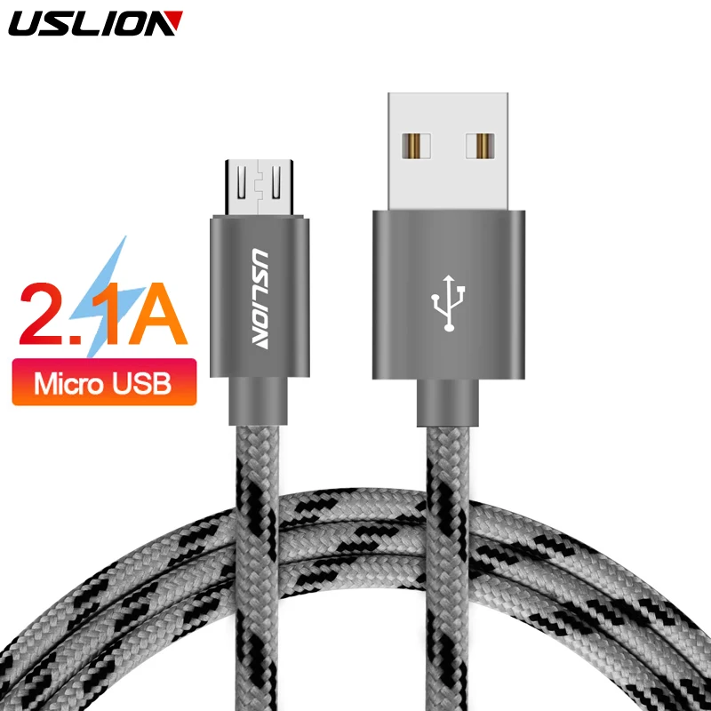 USLION Micro USB кабель для xiaomi xiomi redmi note 5 pro 4x Быстрая зарядка USB кабель для передачи данных для планшета зарядный шнур Microusb зарядное устройство