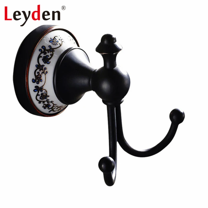 Leyden ORB/Золотая вешалка латунный крючок для одежды черные настенные крючки шляпы