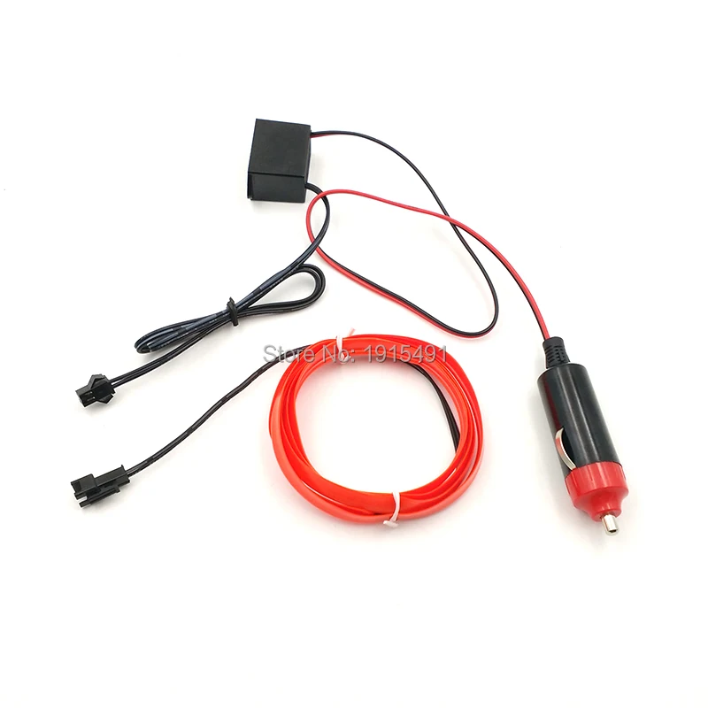 

New Type 2.3mm Skirt LED Strip 1M Red Color Blink Car Party Decorative Thread Indoor Decals Tag Flexible Glowing Neon LED Light