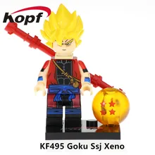 50 шт. Супер Герои Android 13 Dragon Ball Kaio Shin Majin Boo Action Goku Ssj Xeno фигурки строительные кубики, детские игрушки KF495