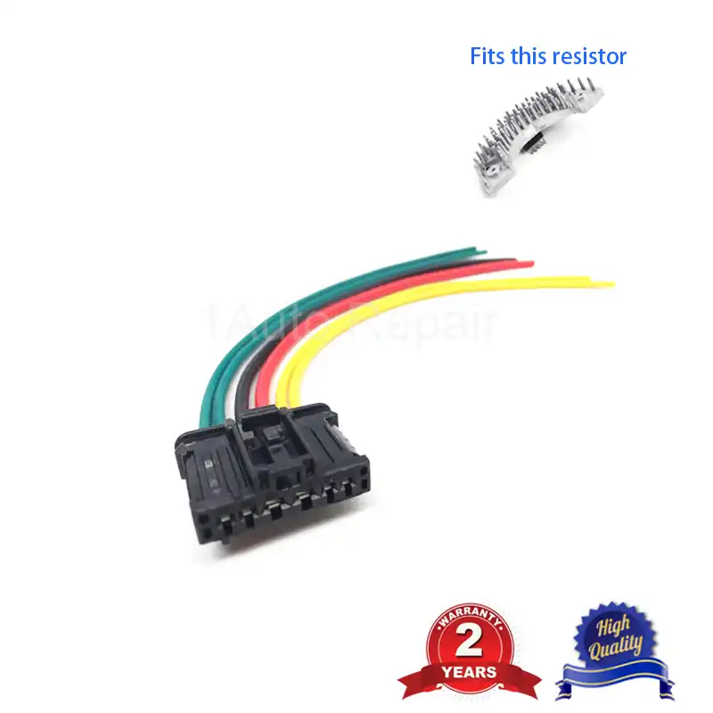 Blower Heater Resistor Wire Harness Connector For Peugeot 206 307