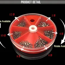 76 шт./компл. Высокое напряжение 8 Форма баррель Подшипник вращающиеся твердые кольца рыболовный Соединитель с замковое соединение рыболовные снасти Pesca