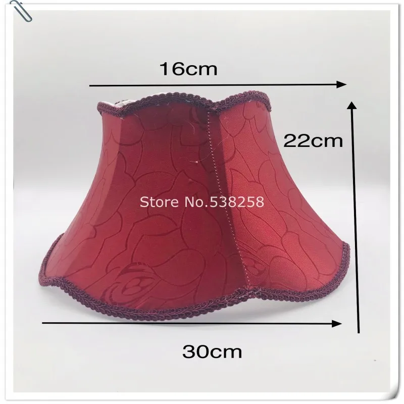 

E27 Art Deco Lamp shade for table lamp wine red fabric lampshade Nordic Style Modern Lamp Cover for Home Decoration