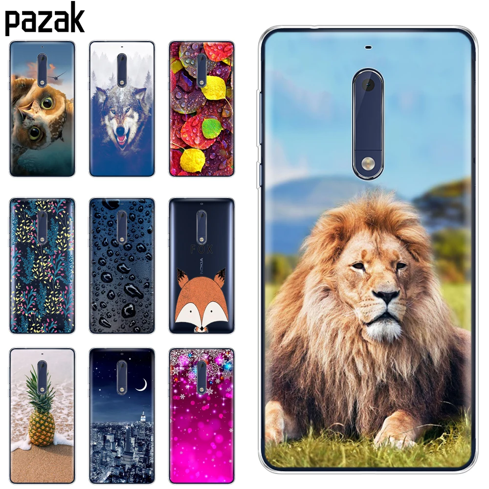 

Silicon case for Nokia 1 2 2.1 3 3.1 5 5.1 plus 2018 phone case soft tpu back cover shockproof printing Coque bumper housing