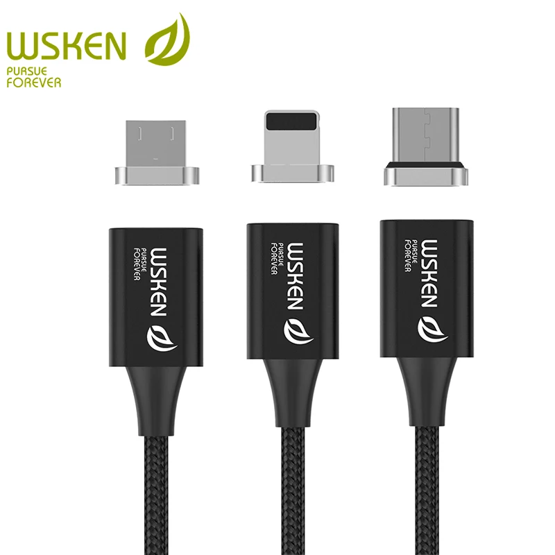 Wsken Lite 1 Магнитный кабель USB c Тип Micro Быстрый для зарядки Магнитная Зарядное