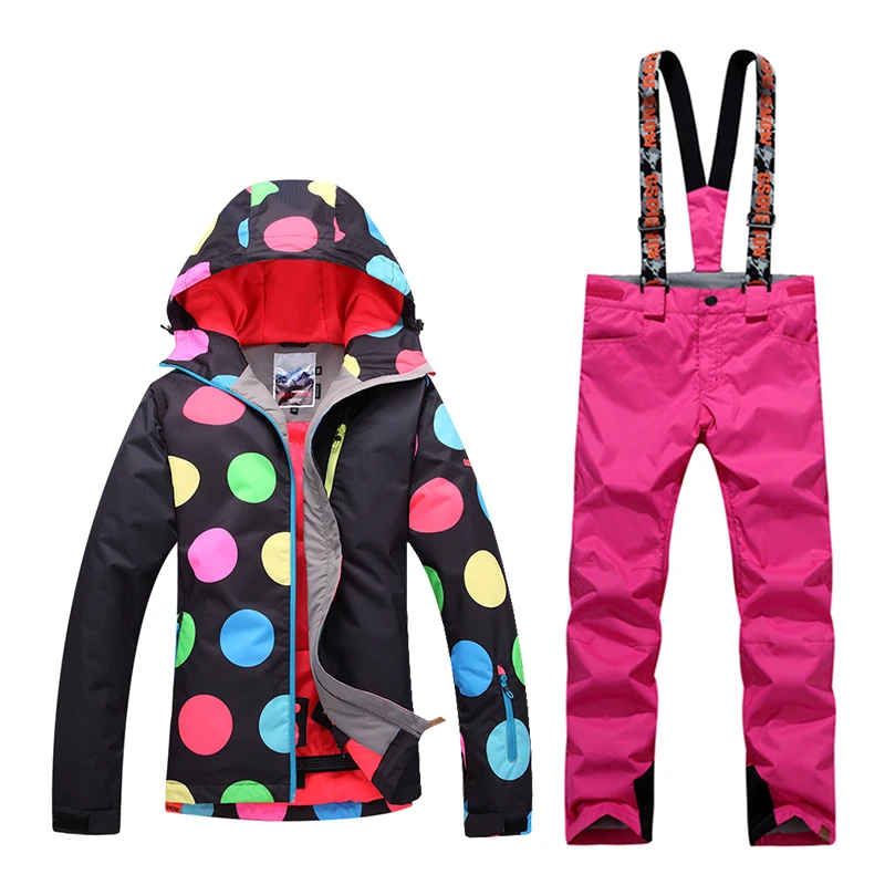 GsouSnow winter women's ski suits windproof waterproof warm climbing