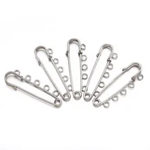 5 шт. железные булавки для килта, безопасная брошь, булавки, фурнитура для крепления ювелирных изделий, швейная ткань, аксессуары для домашней одежды, 16x50x3 мм F80