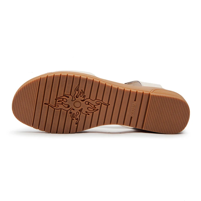 DONGNANFENG/Женская обувь для мам; сандалии из натуральной коровьей кожи без шнуровки; летняя классная пляжная Уличная обувь; Размеры 35-40 ZDL-216