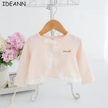 

Fashion New Autumn Long Sleeve Lace Baby Girls Jacket Children Kids Coat Pink White 0-2T