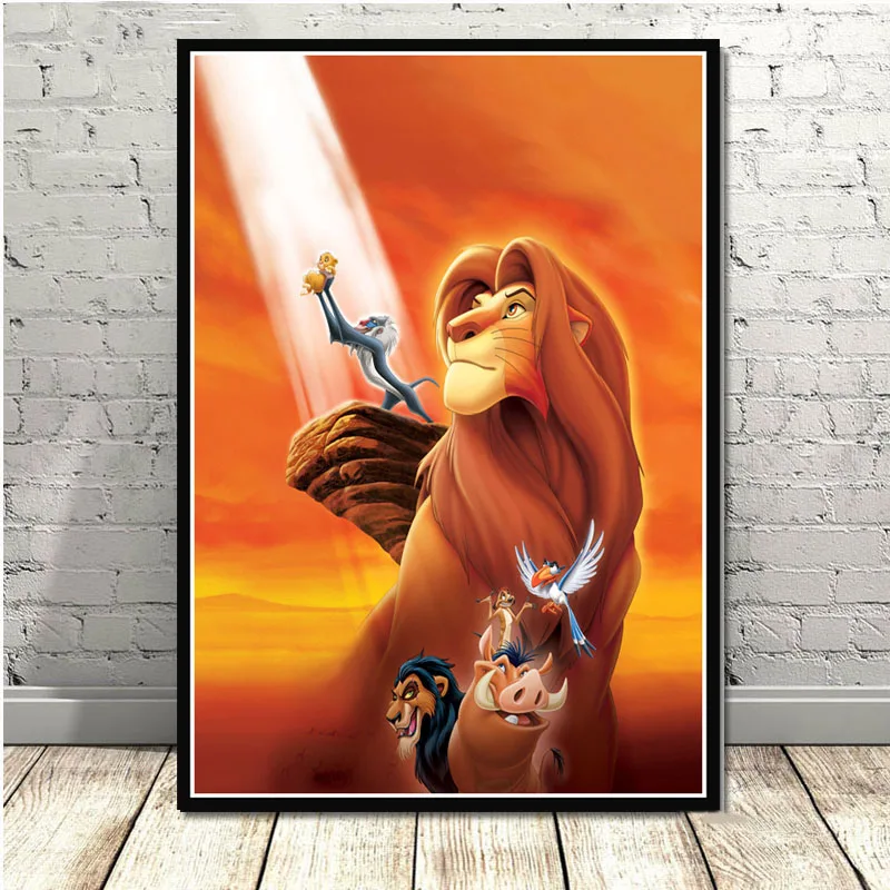 

Posters and Prints The Lion King Movie Poster Wall Art Picture Canvas Painting for Room Home Decor